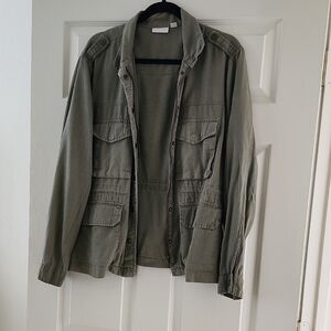 New York & Company Khaki Field Jacket